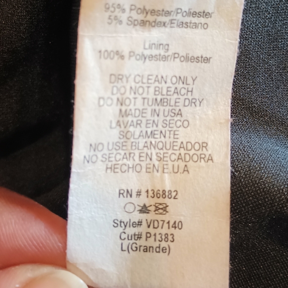 Steel Mill & Co Black One Shoulder Long Sleeve Wrapped Dress. Size L - Picture 11 of 13